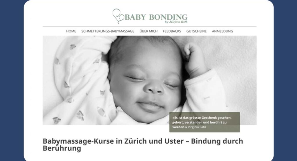 Website Referenz Baby Bonding